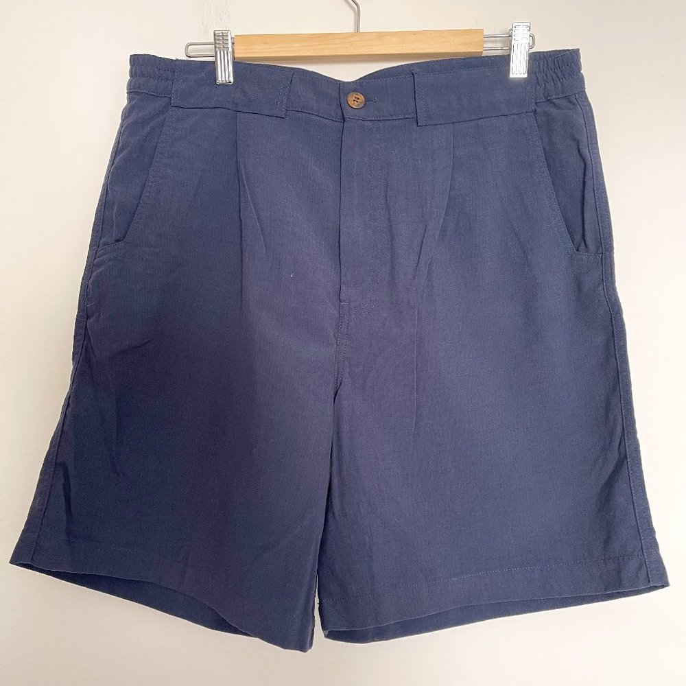 Rohan On Route Men Navy Blue Polyamide Pockets Logo Walking Shorts Size 36